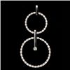 Image 1 : DIAMOND, 18K WHITE GOLD PENDANT.