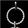 Image 2 : DIAMOND, 18K WHITE GOLD PENDANT.