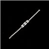 Image 4 : DIAMOND, 14K WHITE GOLD BRACELET.