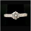 Image 1 : DIAMOND, 18K WHITE GOLD RING.