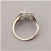 Image 3 : DIAMOND, PLATINUM, 18K YELLOW GOLD RING.