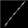 Image 2 : DIAMOND, 18K WHITE GOLD BRACELET.