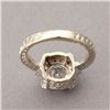 Image 4 : DIAMOND, SAPPHIRE, 14K WHITE GOLD RING.