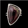 Image 1 : TOURMALINE, DIAMOND, 18K WHITE GOLD RING.