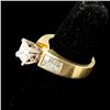 Image 2 : DIAMOND, 18K YELLOW GOLD RING.