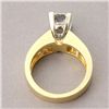 Image 3 : DIAMOND, 18K YELLOW GOLD RING.