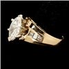 Image 2 : DIAMOND, 14K YELLOW GOLD RING.