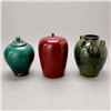 Image 1 : Three Monochrome Porcelain Vessels