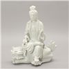Image 1 : A Dehua Guanyin and Buddhistic Lion Group