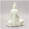 Image 3 : A Dehua Guanyin and Buddhistic Lion Group