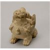 Image 1 : A Straw-Glazed Yueyao Type Ceramic Beast