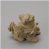Image 3 : A Straw-Glazed Yueyao Type Ceramic Beast