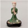 Image 1 : A Glazed Pottery Figure of a Female Musician