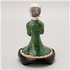 Image 3 : A Glazed Pottery Figure of a Female Musician