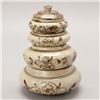 Image 1 : A Set of Stacking Ceramic Containers with Lid
