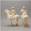Image 2 : A Pair of Tang Style Ceramic Horses with Figures