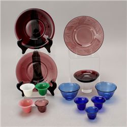 A Group of Peking Glass Objects
