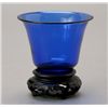 Image 1 : A Small Sapphire Blue Peking Glass Cup