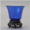 Image 2 : A Small Sapphire Blue Peking Glass Cup