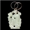 Image 1 : A Reticulated White Jade Pendant,