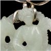 Image 2 : A Reticulated White Jade Pendant,