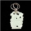 Image 3 : A Reticulated White Jade Pendant,