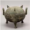 Image 1 : A Bronze Ritual Tripod Vessel and Cover,
