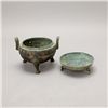 Image 2 : A Bronze Ritual Tripod Vessel and Cover,
