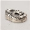 Image 2 : An White Metal Ink Well and Lid