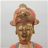 Image 2 : A Painted and Carved Wood Seated Figure