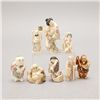 Image 3 : A Group of Polycrhome Ivory Carvings*