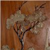 Image 2 : A Hardstone Inlaid Four Panel Screen