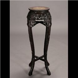 A Carved Hardwood Stand