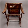 Image 4 : A Hardwood Chair with Marble Inset