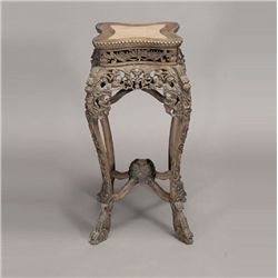 A Chinese Export Hardwood Stand