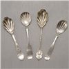 Image 1 : Four Coin Silver Sugar Shells,