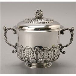Edwardian Sterling Porringer with Cover