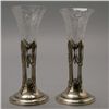 Image 1 : Pr. Reed & Barton Sterling & Glass Vases