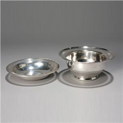 Two Sterling Bowls; Shreve and Gorham