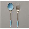 Image 1 : Shiebler Shell Enameled Fork and Spoon Set (2)