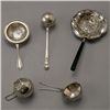 Image 1 : 5 Sterling Tea Strainers, one with vermeil interior