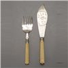 Image 1 : Two Piece Silver Plate Fish Set with Bone Handles
