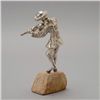 Image 2 : Sterling Figure of Fiddler Mounted on Stone Base