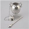 Image 2 : Peruvian Miniature Silver Tripod Yerba Mate Holder