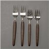 Image 4 : Dansk  Rosewood Handled Flatware Service: