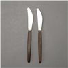 Image 7 : Dansk  Rosewood Handled Flatware Service: