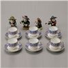 Image 1 : 4 European Ceramic Figures & demitasse set