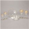 Image 1 : Suite of Bohemian Gilt Etched Stemware (44)