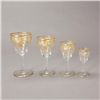 Image 2 : Suite of Bohemian Gilt Etched Stemware (44)