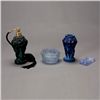 Image 1 : Two Czech "Bacchantes" Colored Glass Vases etc